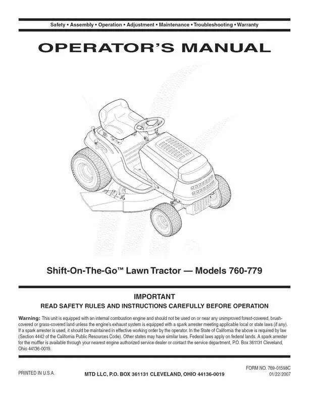 Yardman lawn mower manual deals