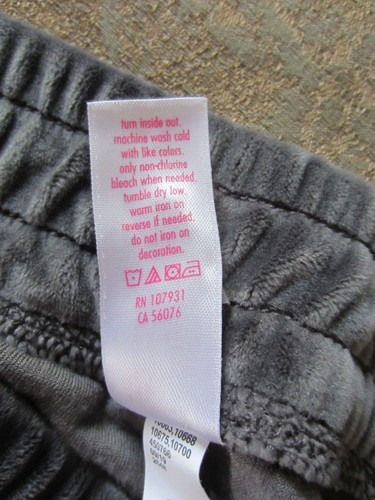 JUSTICE Girl's Sweatpants Size 12 Basketball "HOOPS" Gray with Gold accents - Picture 8 of 8