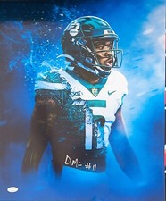 Denzel Mims Autographed Signed New York Jets 16x20 JSA