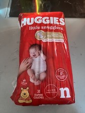Huggies Little Snugglers Baby Diapers, Size Newborn 31 ct