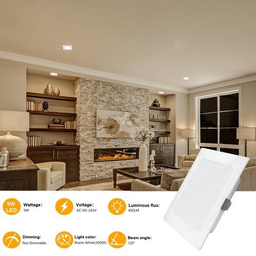 LED Panel Einbaustrahler Deckenleuchte Einbauleuchte Flach Rund Einbau Spot 230V - Bild 8 von 25