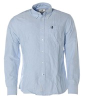 Arqueonautas Herren Langarm Hemd Button-Down Hellblau M A1527