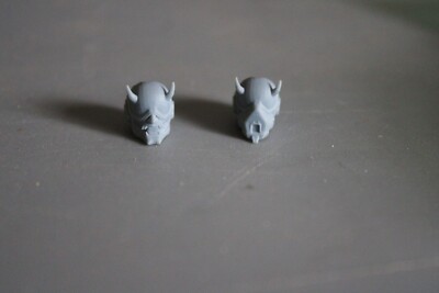Custom Halo Mega Construx Heads Yokai and Spring Blossom Filter w/ Extras