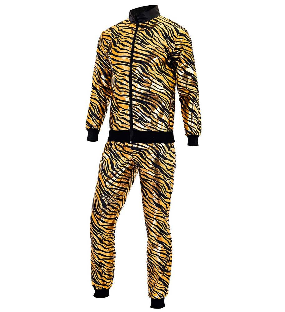 W WIDMANN MILANO 80er Jahre Trainingsanzug - Animal Print Kostüm Jogginganzug