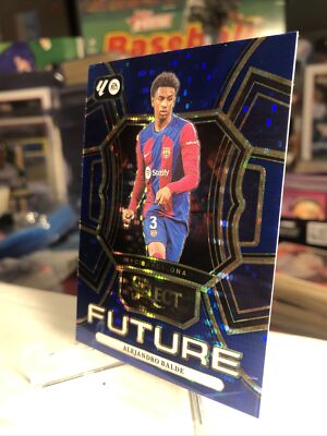 2023-24 Panini Select La Liga Alejandro Balde FCB RARE Blue Pulsar