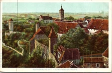Rothenburg Ob der Tauber Germany Bavaria Stadtmauerpartie City Walls  Postcard