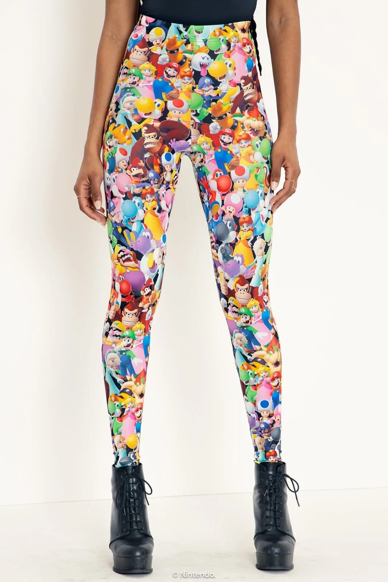 BlackMilk Super Mario All Stars HWMF Leggings Size Medium M NEW NWT
