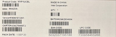 Intel MYP1UCBL Min-SAS HD, I2C, backplane power cable NEW BROWN BOX
