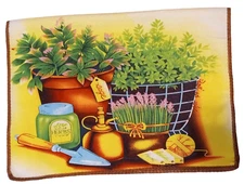 Delightful Fresh Herb Kitchen Towel - 16x23” 100% Polyester