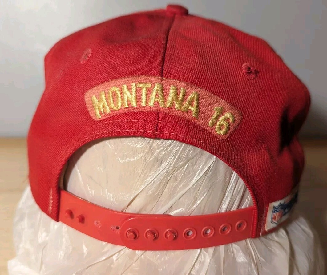 VTG San Francisco 49ers Joe Montana 16 Cap Hat Snapback 90s