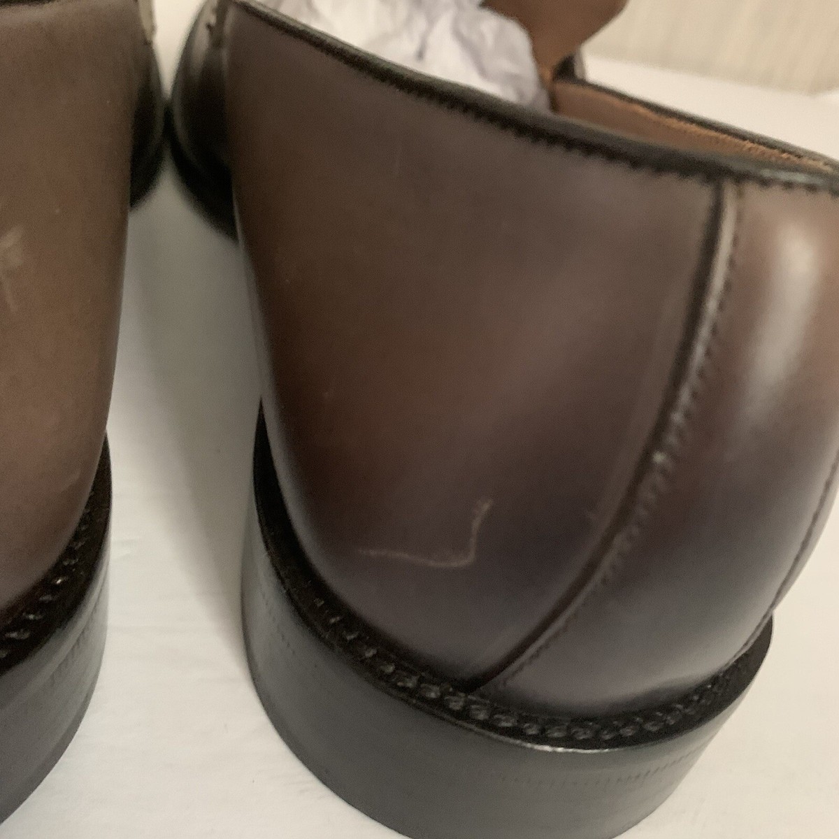Bruno Magli Alpha Bit Distressed Leather Loafer Brown/Taupe  display picture 1