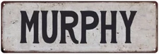 MURPHY Vintage Look Personalized Rustic Chic Metal Sign 106180036380