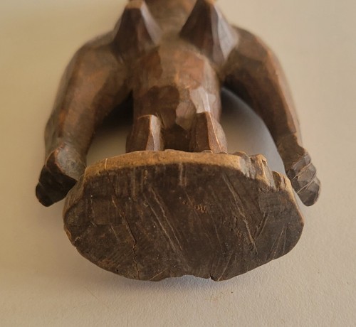 Vintage African Carved Wood Tribal Woman 6.5" - Picture 6 of 8