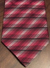 D. C By Daniel Craig Red Black 100 Silk Men  s Neck Tie