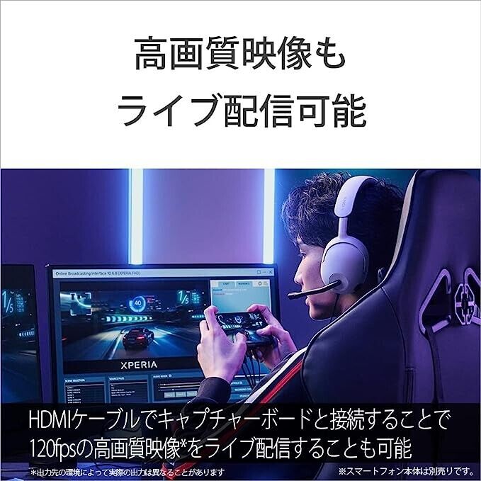 Sony Xperia Stream for Xperia 1 IV XQZ-GG01 Black Color Performance Gaming Gear