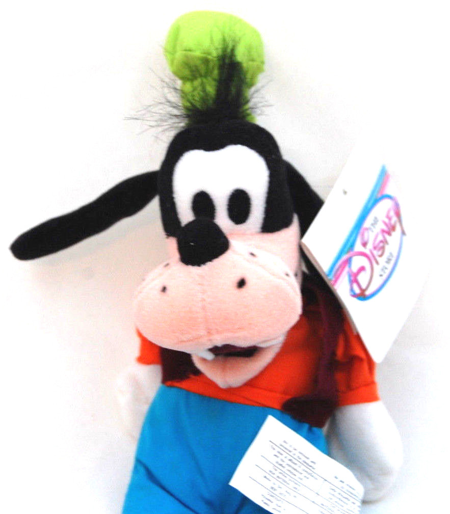 Disney Store Goofy Green Hat Orange Shirt Vest NWT Mini Bean Bag