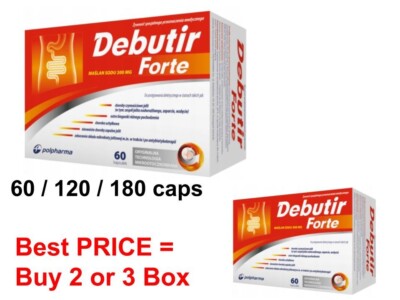 Debutir FORTE  60-120-180 Kaps gegen IBS Reizdarmsyndrom , healthy intestines