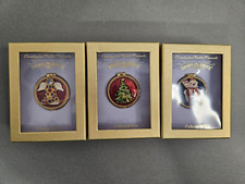 Christopher Radko Shiny Bright Collectible Box Set of 3 Snowman,Tree,  Angel 