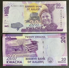MALAWI 20 Kwacha 2016 World Paper Money Currency UNC Banknote FREE SHIPPING!!!!