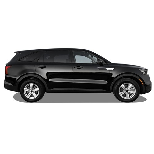 Superposición de vinilo oscurecido de eliminación de cromo para moldura de ventana Kia Sorento 2021-24 - Imagen 3 de 5