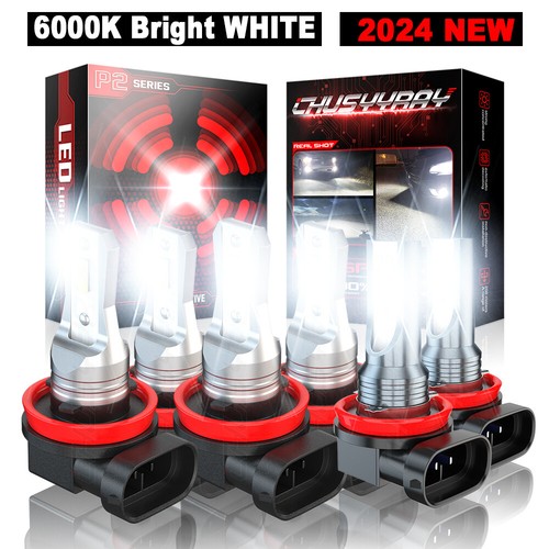 For Jeep Grand Cherokee 2019-2020 6X LED Headlight High Low Beam + Fog Bulbs HKB