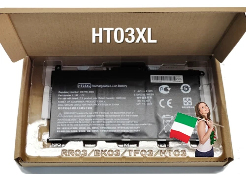 Batteria per HP portatile HP 240 G7 245 250 255 14 15 17 HT03XL L11421-421 - Immagine 2 di 4