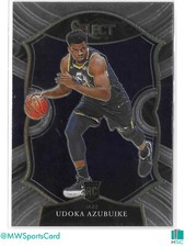 Udoka Azubuike 2020-21 Panini Select Concourse Base Prizm RC #87 Rookie Jazz