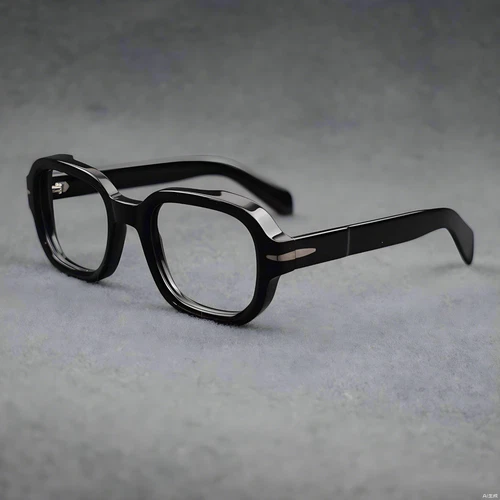 Acetat Dicke Vintage Brillenfassung Handgefertigt Eckig Herren Brille Brillengestell Unisex - Bild 10 von 42