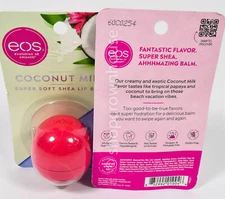 2 EOS Organic Evolution oF Smooth Lip Balm .25oz - COCONUT MILK
