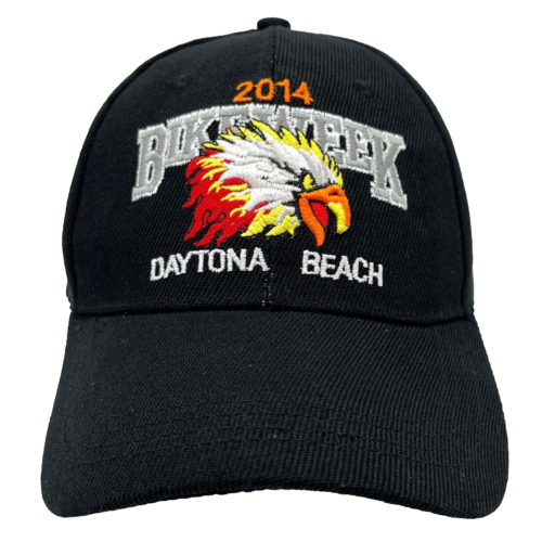 Semaine du vélo 2014 chapeau sangle dos noir Daytona plage moto motard aigle hommes - Photo 1 sur 8