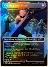 MTG Cloud's Buster Sword (Rainbow Foil) Secret Lair Final Fantasy 1865 FF7