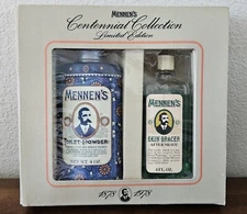 VTG Mennen's Toilet Powder & Skin Bracer  Centennial Collection Gift Kit. NOS.