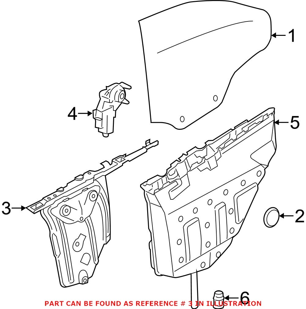 Genuine OEM Rear Right Window Regulator for BMW 51357352750 | eBay