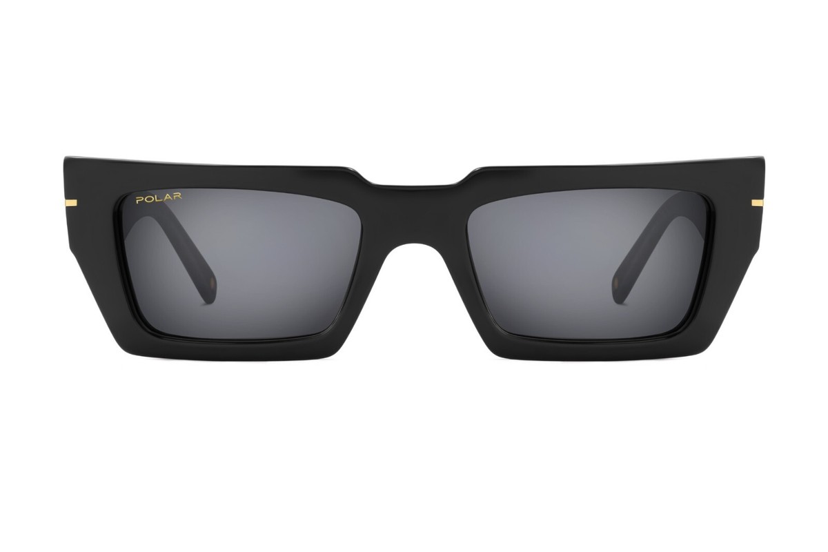 Polar GOLD 161 occhiale sole nero lenti polarizzate rettangolare