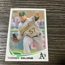 2013 Topps Series 2 Oakland Athletics Baseball Card #501 Tommy Milone