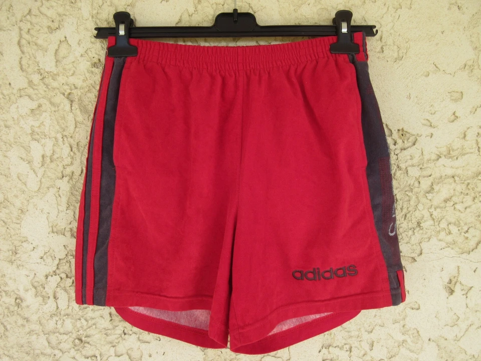 Short ADIDAS vintage peau de pêche rouge années 80 SPORT 38 US S D 3 - Photo 1/4