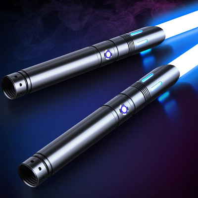 Dueling Lightsabers 2 Pack with RGB Colors & Sound Effects for All Ages