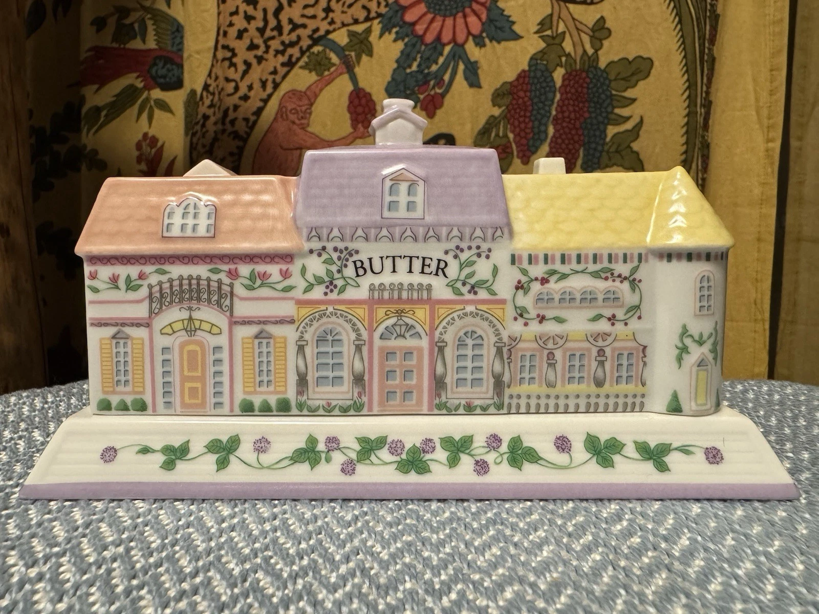 Lenox Vintage 1994 Village Butter Dish Porcelain - Mint