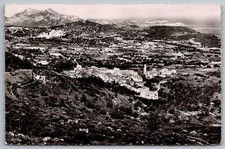 Calenzana View with Calvi in Distance Corsica 1952 Real Photo Postcard