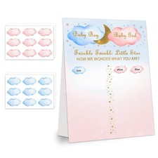Boy or Girl Voting Gender Reveal Party Game - Blue and Pink Star