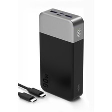 90W Power Bank 20000mAh Charging Portable External Battery For Laptop US Black