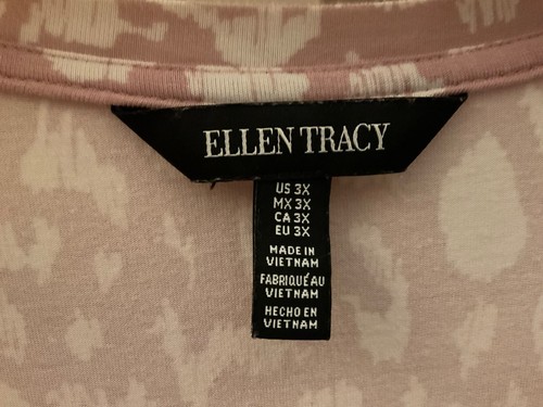 Ellen Tracey Tunic Blouse All Seasons Top Short Sleeve Shirt Womens Plus Size 3X - Picture 4 of 6