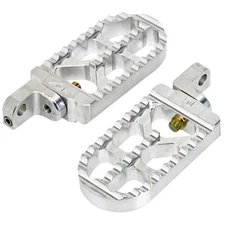 Joker Machine Raw Aluminum Long Serrated Foot Pegs - 08-56-3