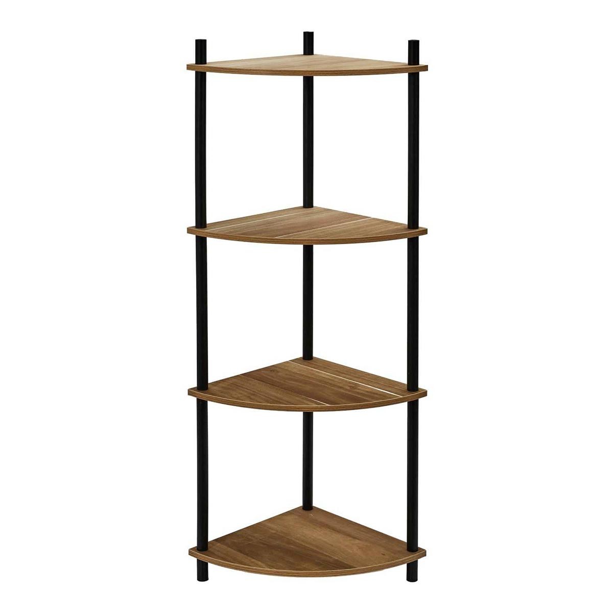 Étagère d'angle Carol finition marron authentique 112cm