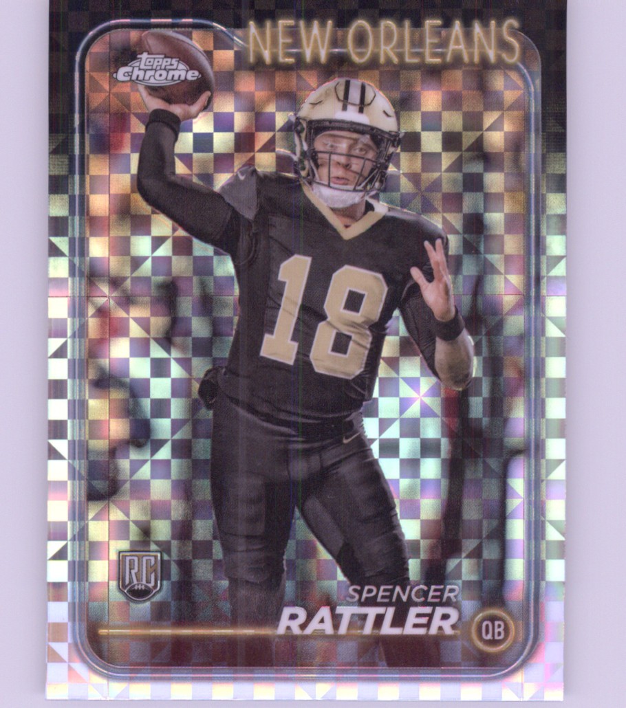 2024 Topps Chrome #213 Spencer Rattler X-Fractor