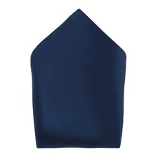 Men's Sutton Solid Color 13 Inch Silk Pocket Square Navy