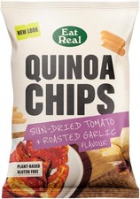 Eat Real Quinoa Chips Sundried Tomato Roasted garlic 90g-5 Pack