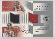 2002-03 Upper Deck UD Game Jersey Combos Jay Williams Tyson Chandler #JW/TC 0s8i