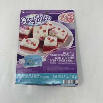 Easy-Bake Red Velvet & Strawberry Cakes Refill Mix, 5.6 oz