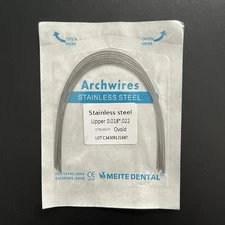 Dental Orthodontic Arch Wires Stainless Steel Natural Form Rectangular Arcs